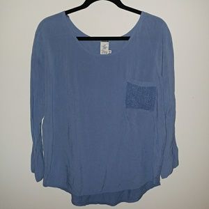 quarter sleeve lavender top
